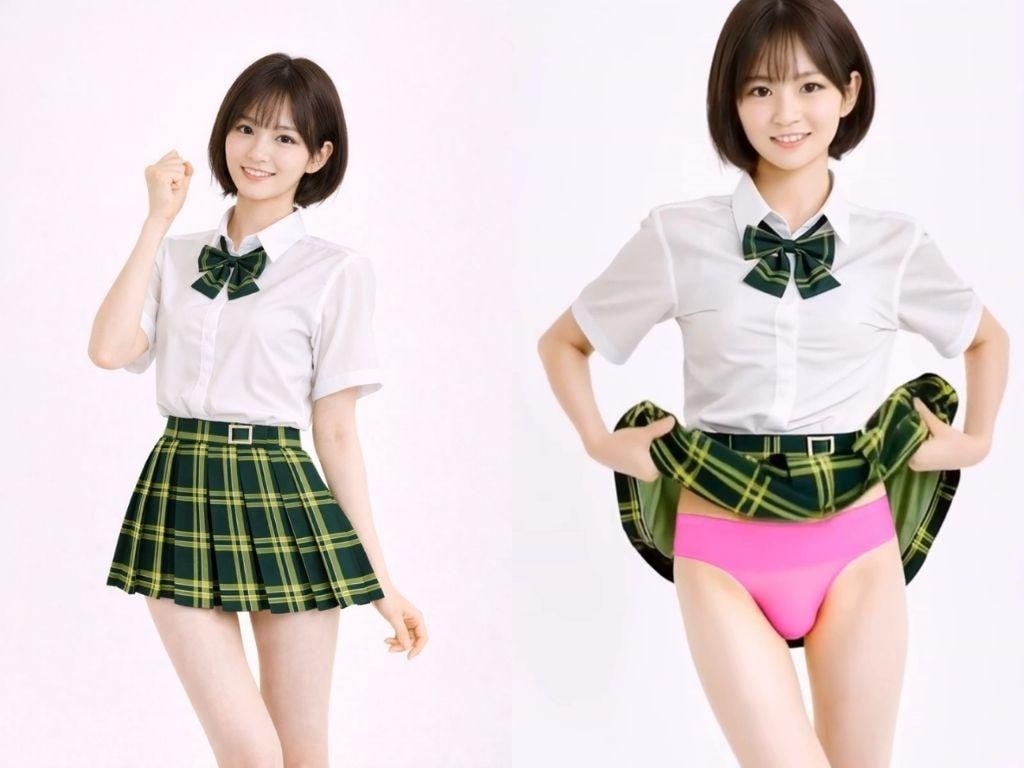 延べ105人のJKモデルたちがパンティを見せてくれる動画集（５）