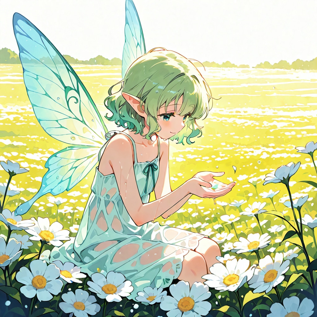 雨上がりの花園 | の人気AIイラスト・グラビア