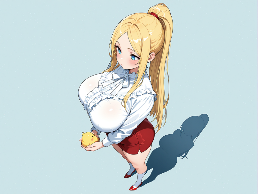 アシュリーちゃんとひよこ