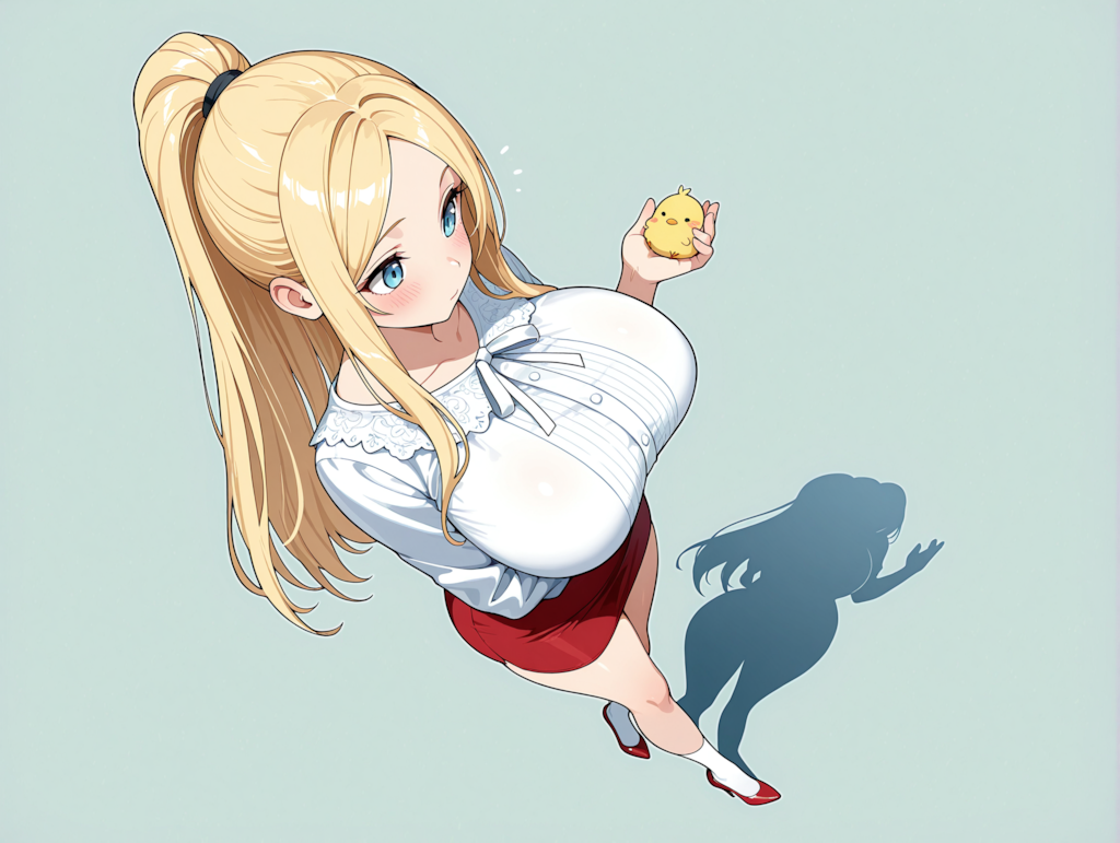 アシュリーちゃんとひよこ