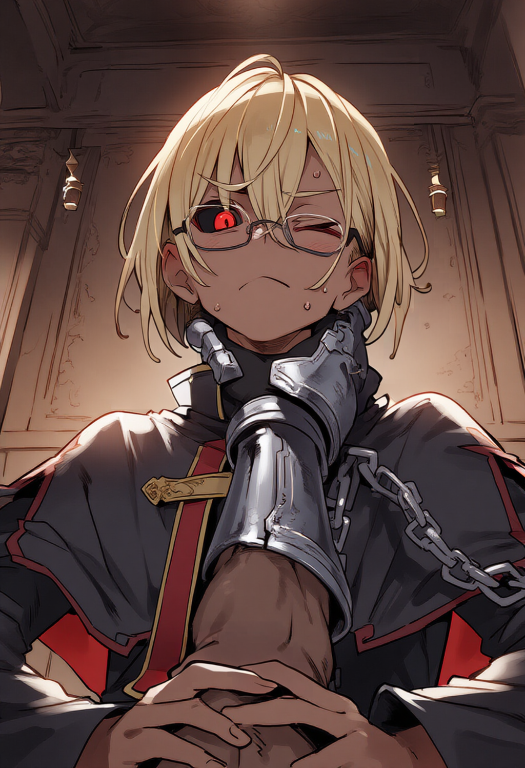 ヒトの近くに居すぎちゃった褐色糸目神父さま