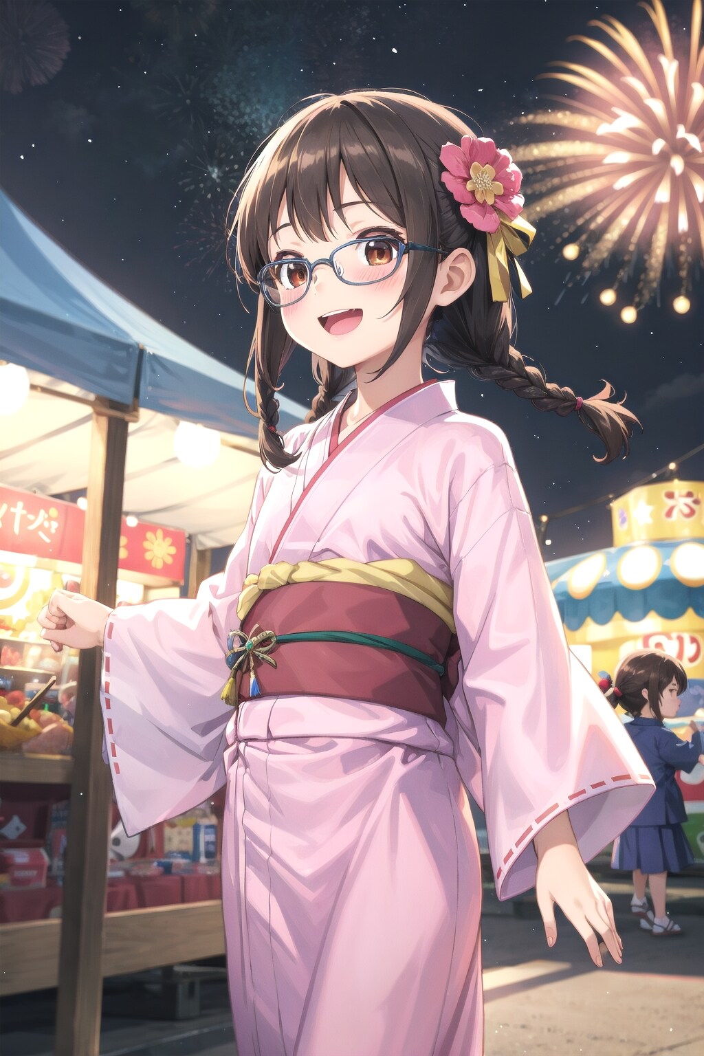 花火より屋台巡り？な委員長ちゃん