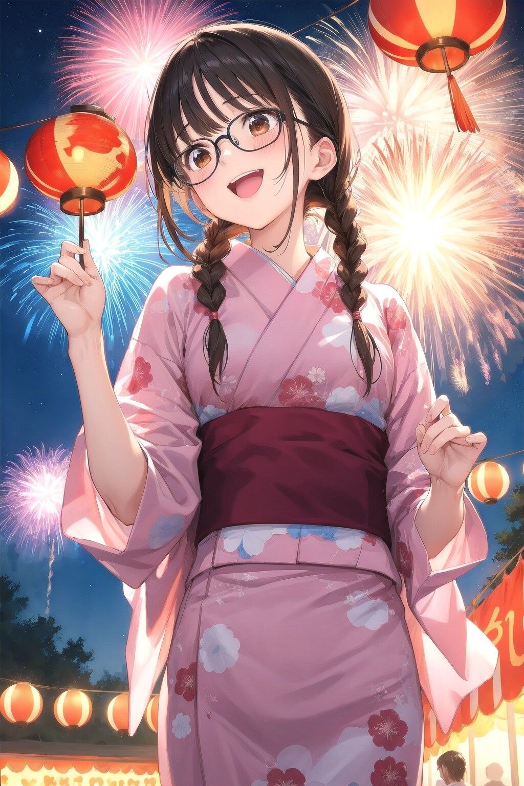 花火より屋台巡り？な委員長ちゃん