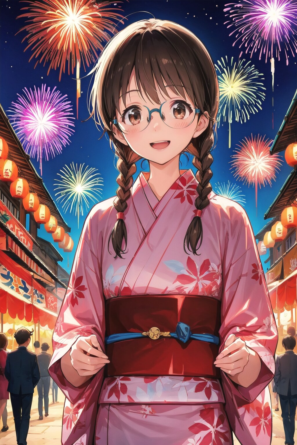 花火より屋台巡り？な委員長ちゃん