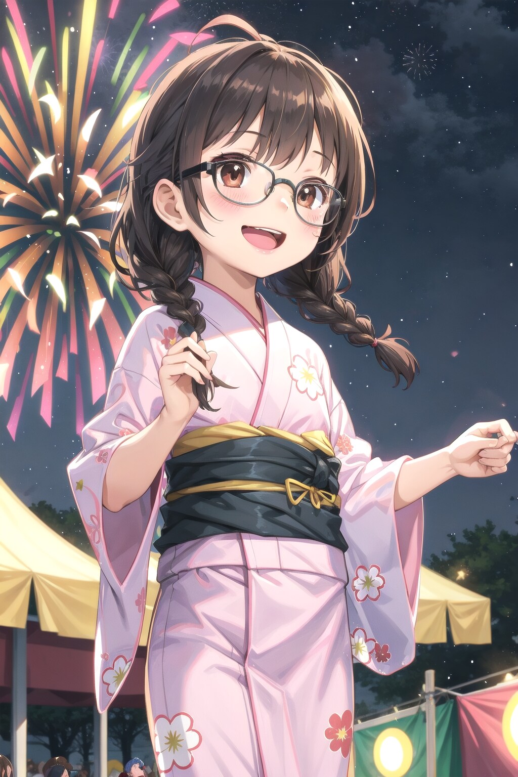 花火より屋台巡り？な委員長ちゃん