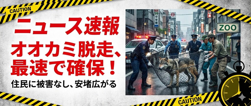 オオカミ脱走