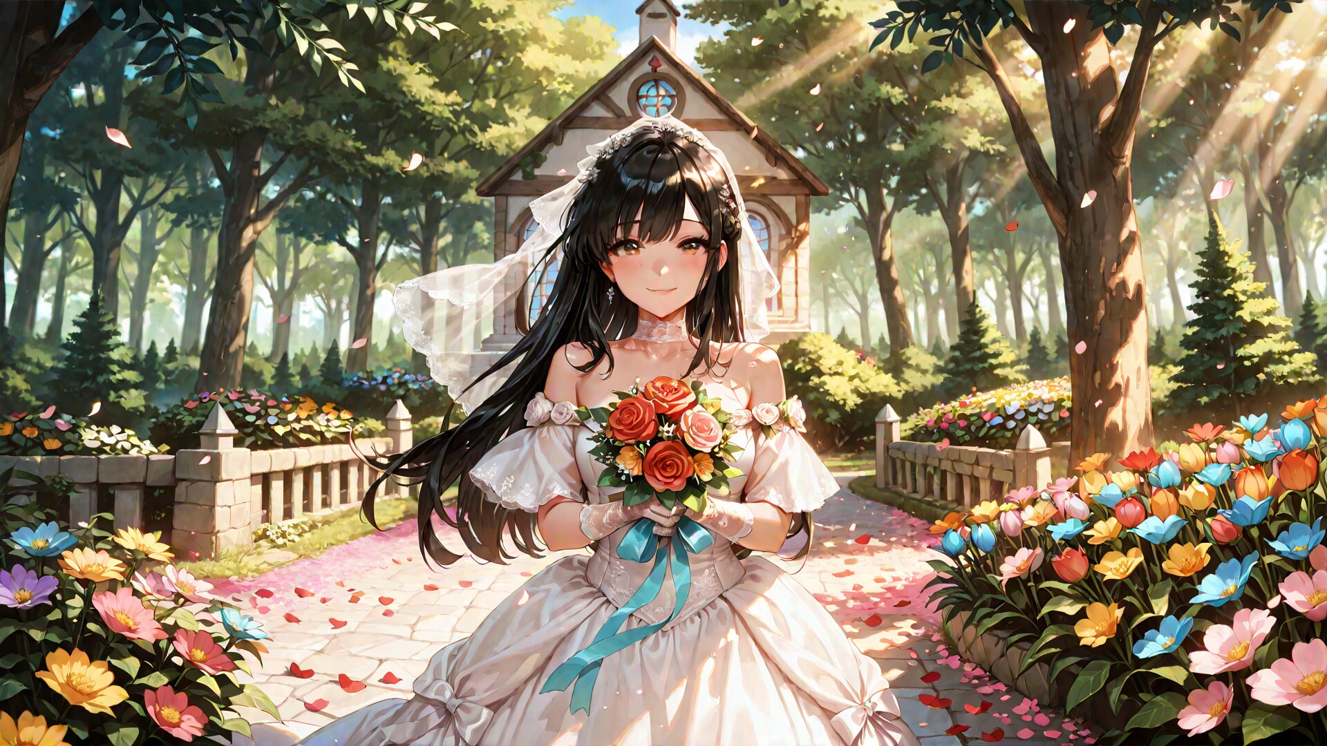 森の小さな教会で | の人気AIイラスト・グラビア