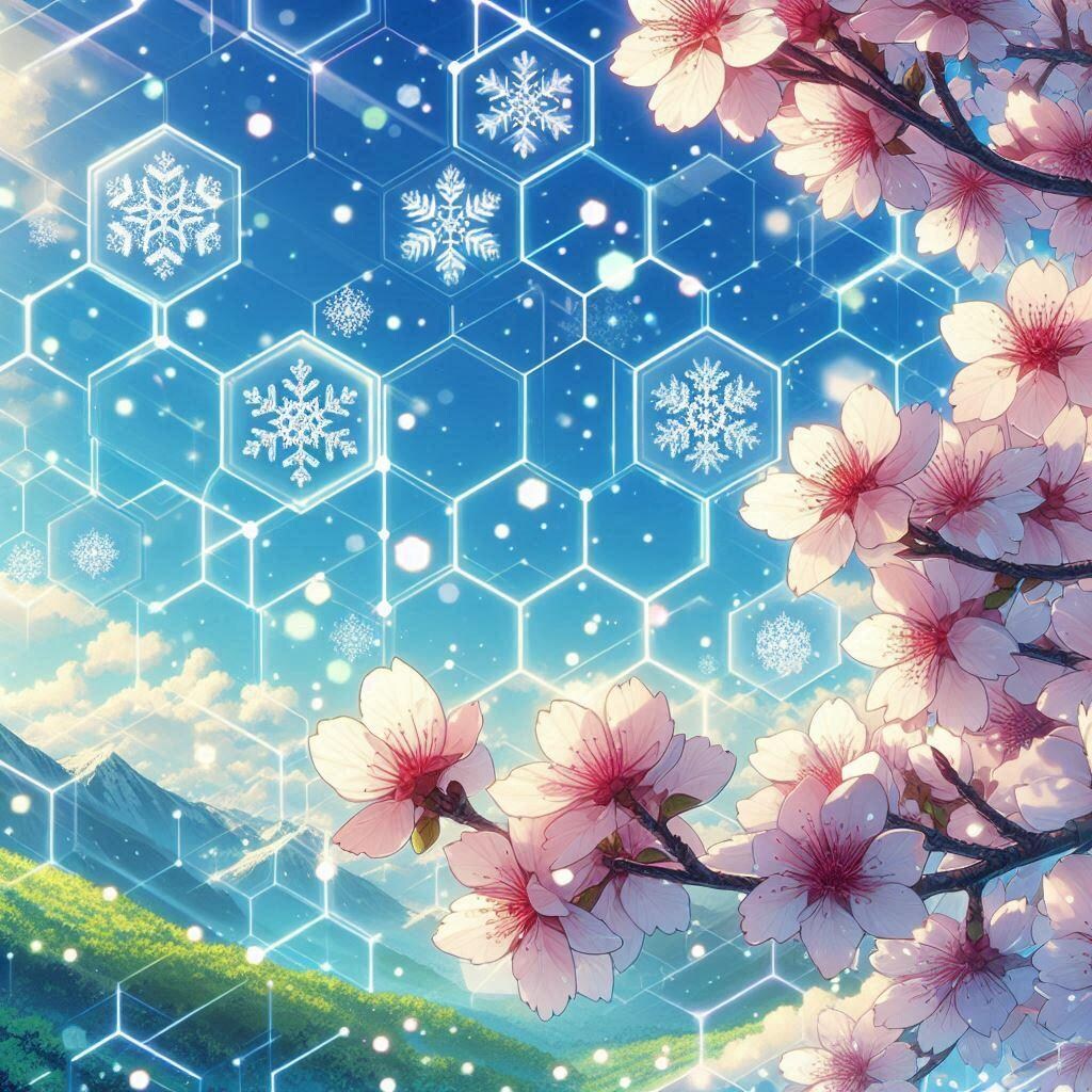 亀甲柄・旅立ち～春の雪