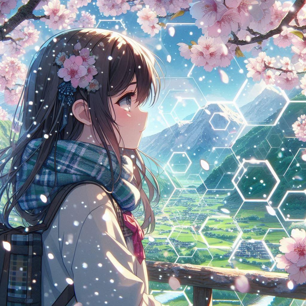 亀甲柄・旅立ち～春の雪 | の人気AIイラスト・グラビア