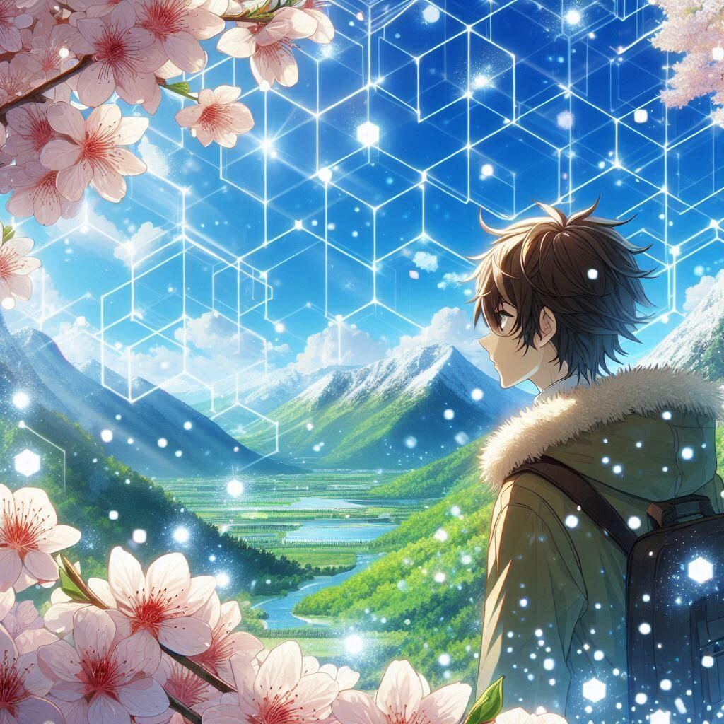 亀甲柄・旅立ち～春の雪