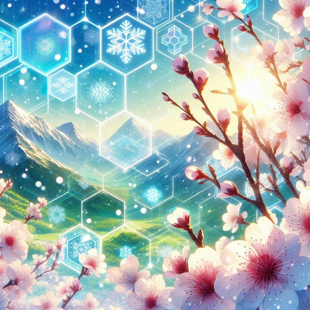 亀甲柄・旅立ち～春の雪