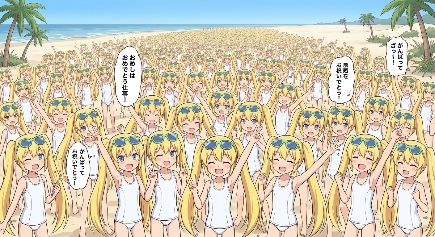 女装した術士のクローン達からの再就職祝い2