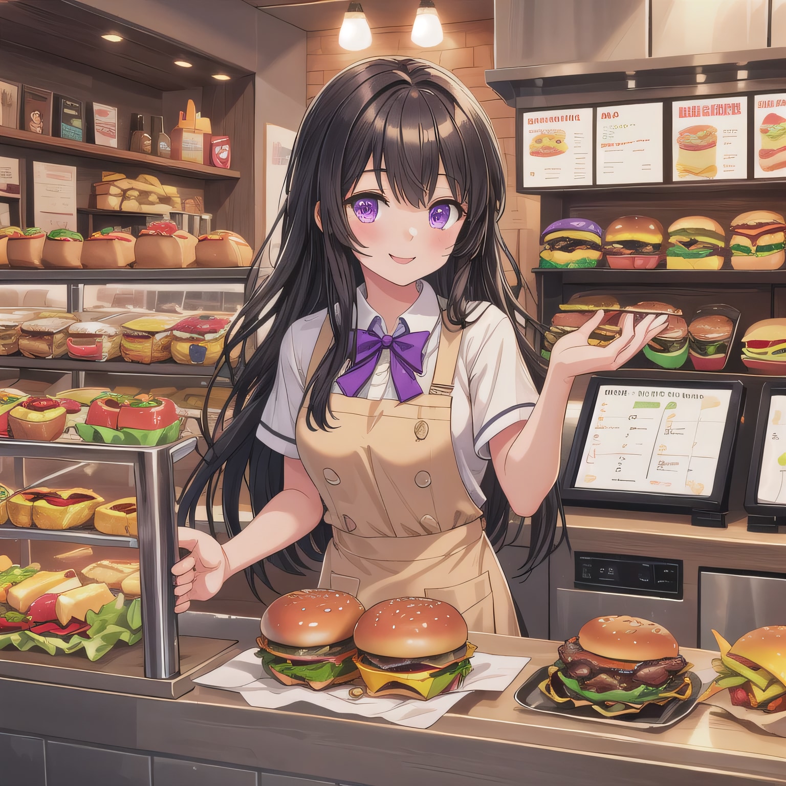 黒髪ロングでクルーの少女２６ | の人気AIイラスト・グラビア