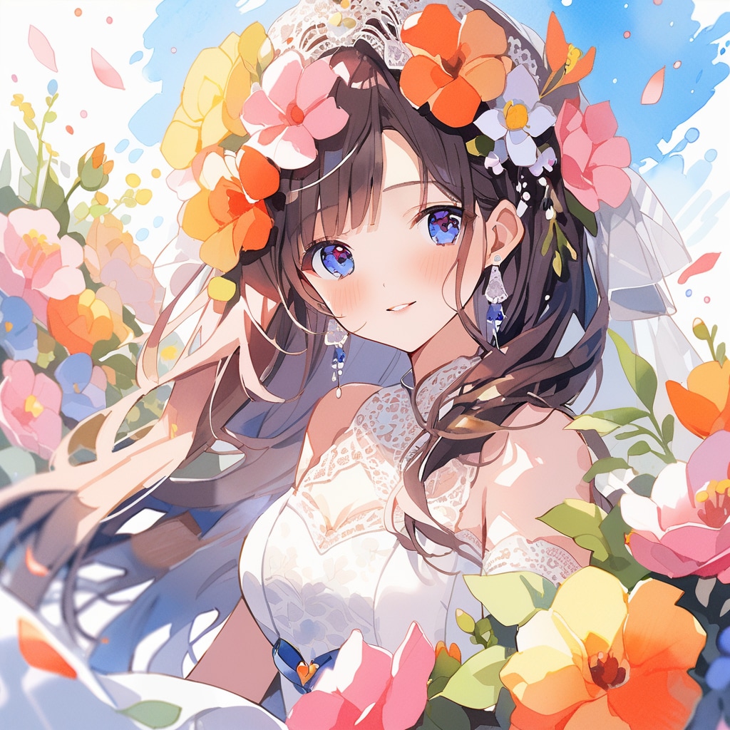 VEGAで水彩画花嫁