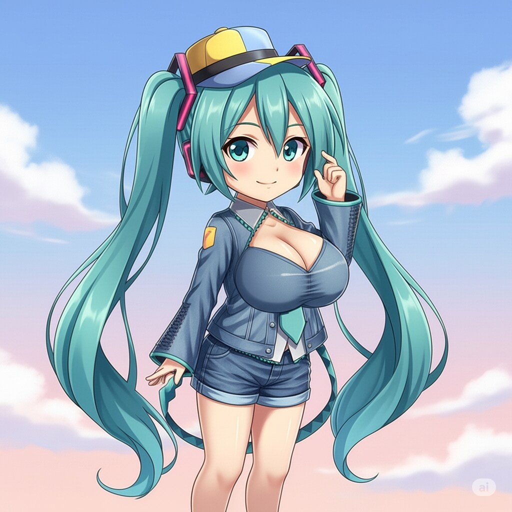 巨乳ミクさん と そうじゃないミクさん