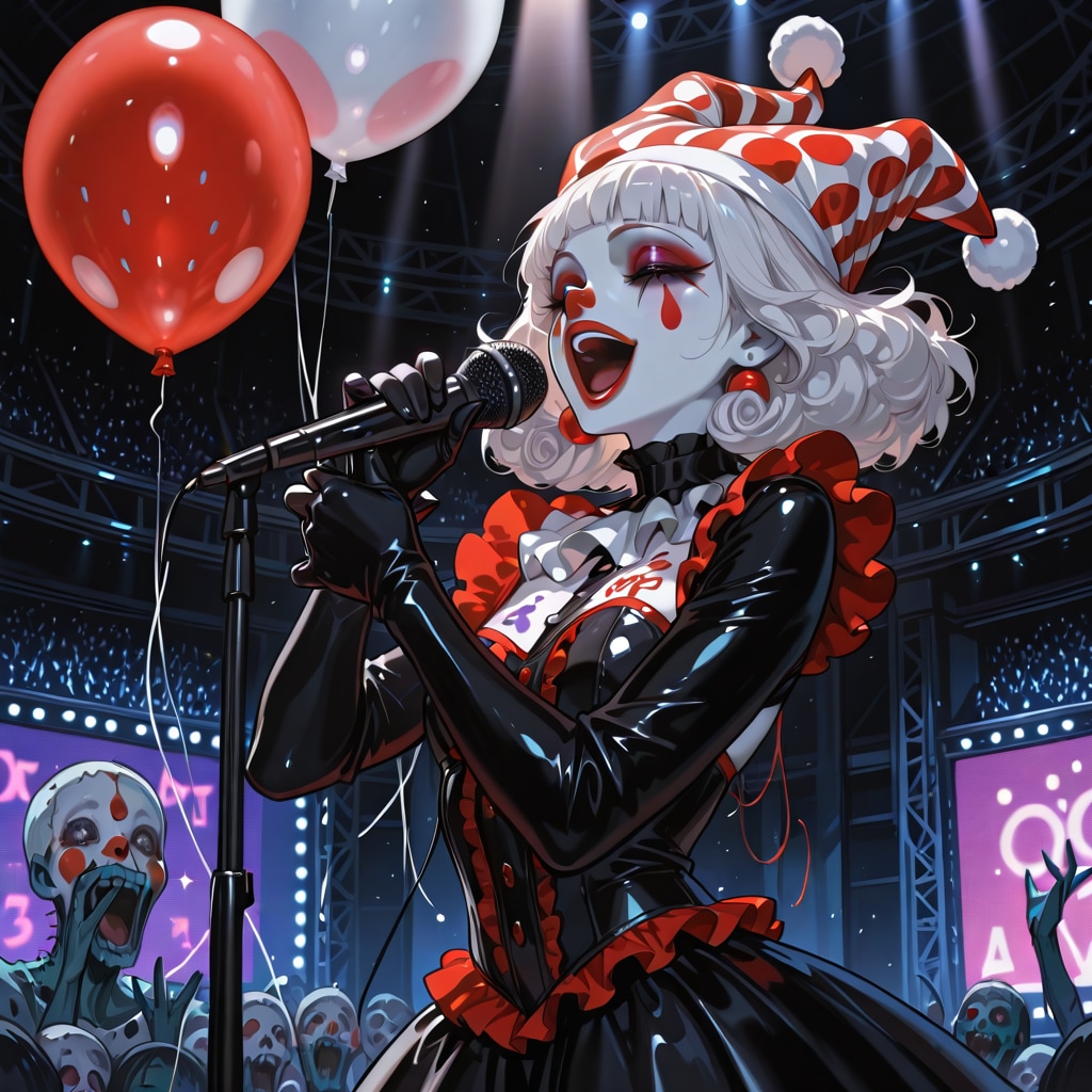 歌うピエロの女性。 | の人気AIイラスト・グラビア