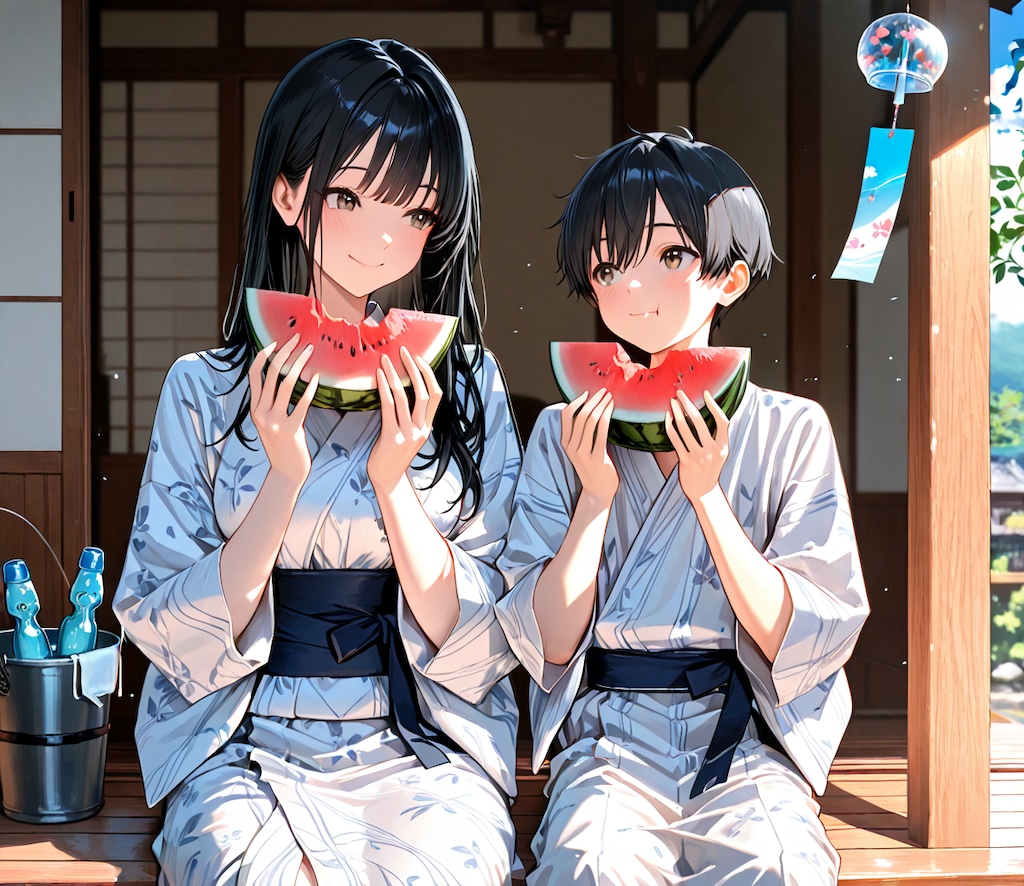 姉弟と夏