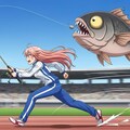 全力で走りながら釣りをする 4枚目