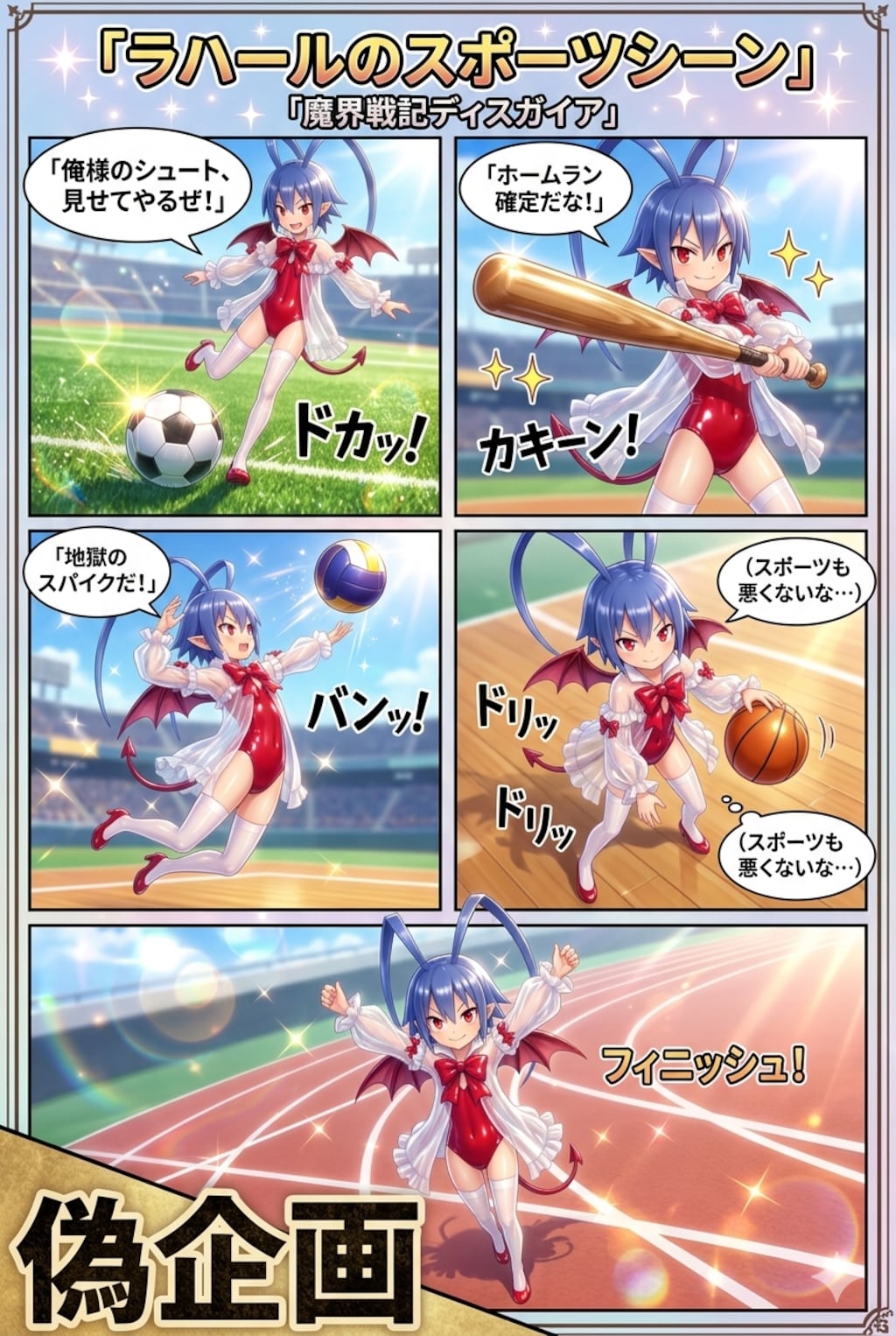 ラハールのスポーツシーン　魔界戦記ディスガイア