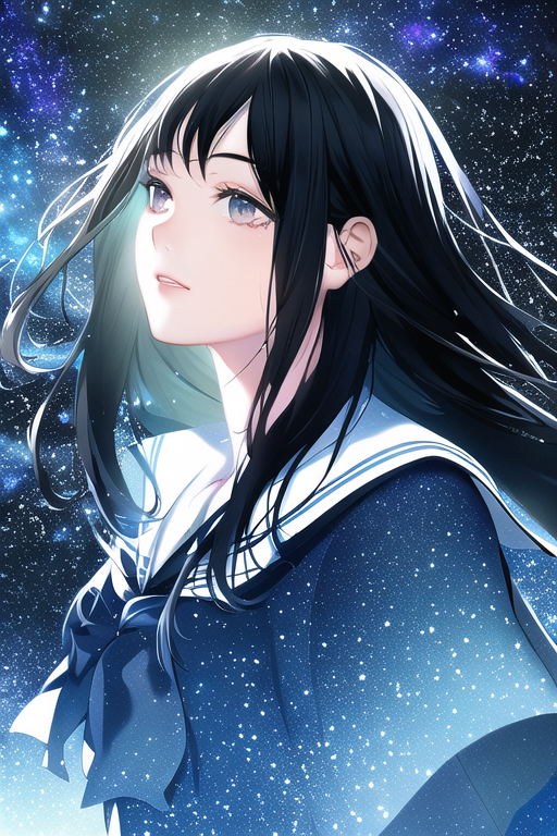 黒髪 | の人気AIイラスト・グラビア