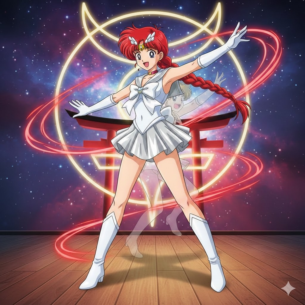 セーラーらんまー変身決めポーズ