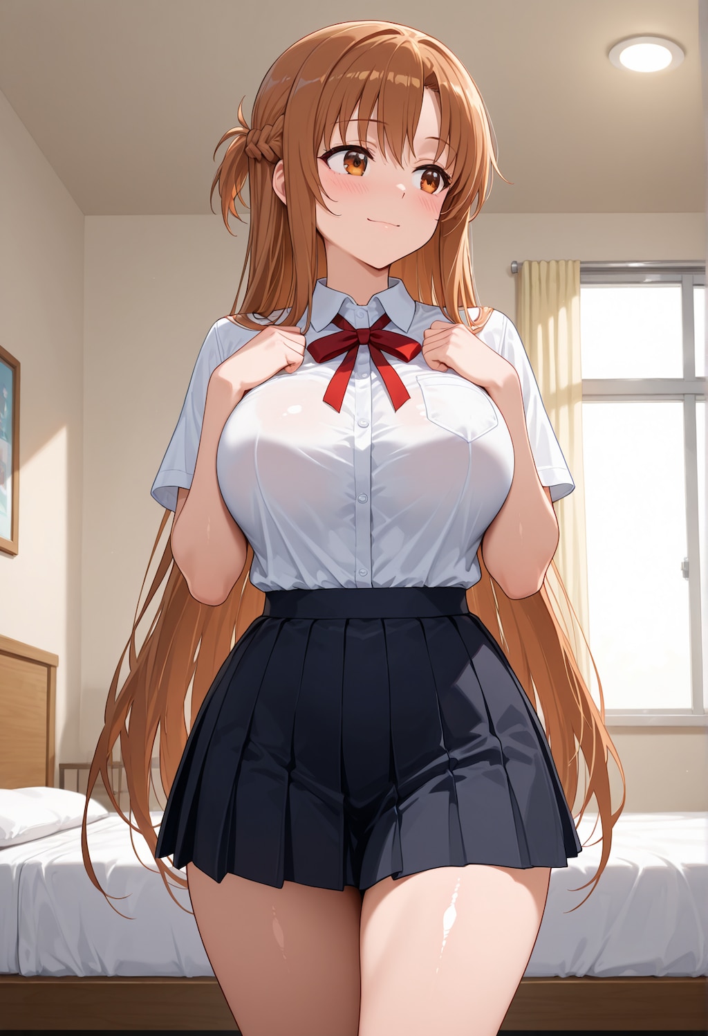 【結城明日奈】私のも…見てくれるのかな…？