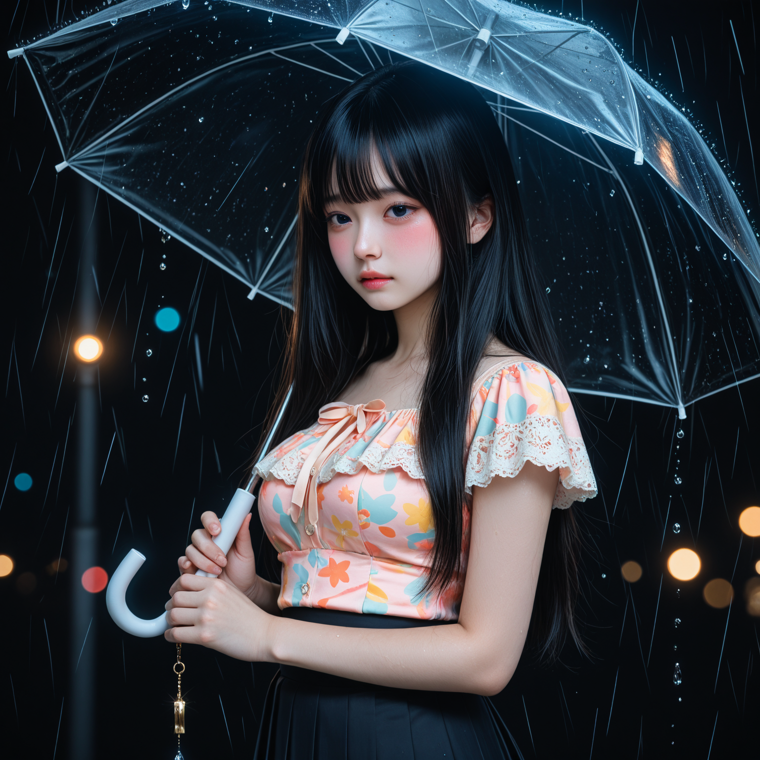 雨、夜
