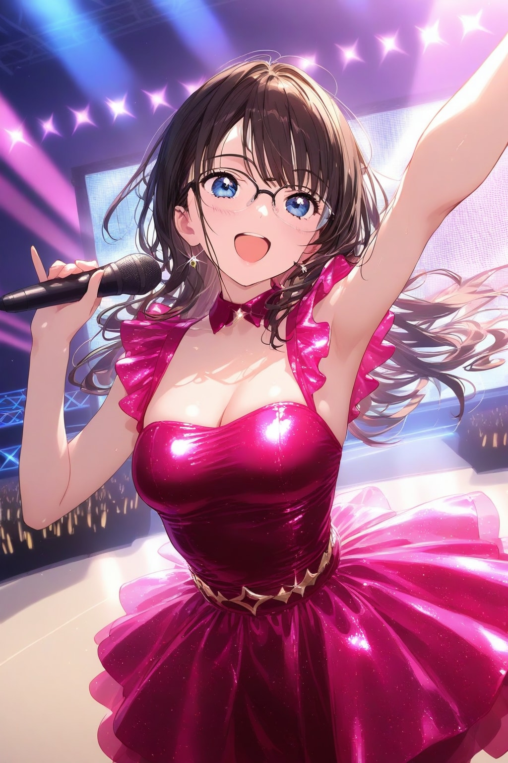 メガネ美少女アイドル | の人気AIイラスト・グラビア