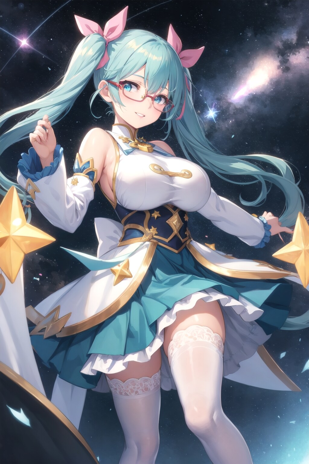 "星"の魔法は道しるべ。あなたの行く手にささやかな光を。 | の人気AIイラスト・グラビア