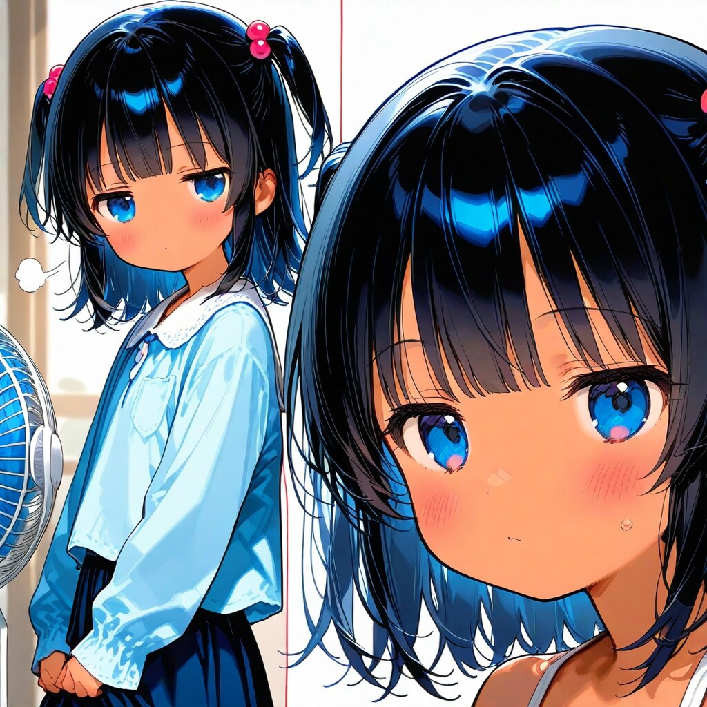 スカートの中を冷やそうとしたこなつちゃん