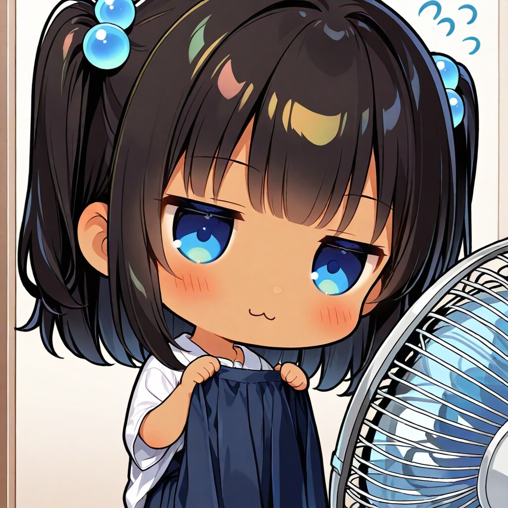 スカートの中を冷やそうとしたこなつちゃん