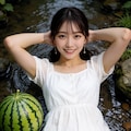 小川で涼む１ 5枚目