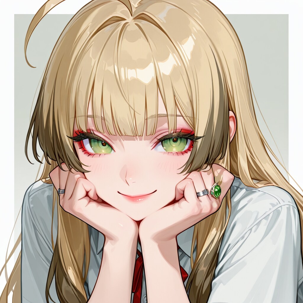 メイクをしたエルア