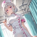 (1304)銀髪ちゃん「お注射の時間です」 2枚目