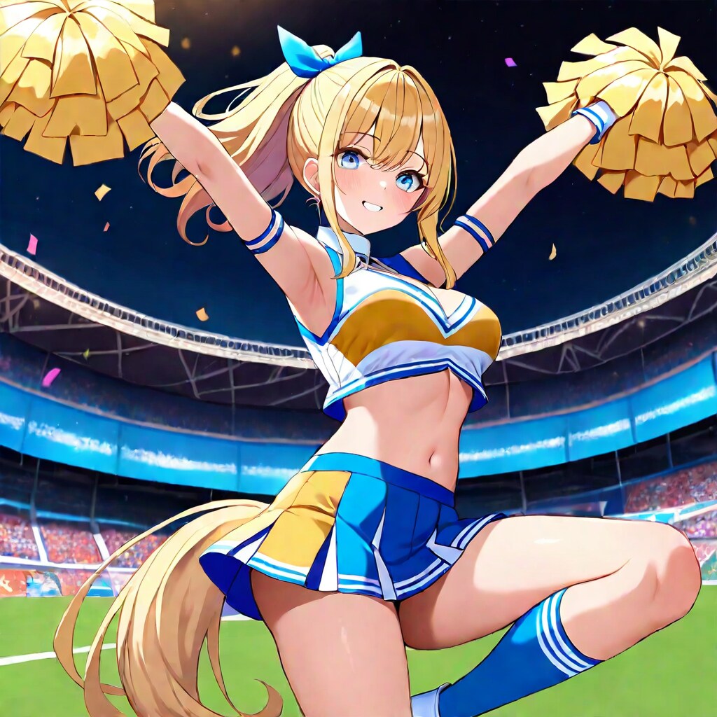 Cheering!