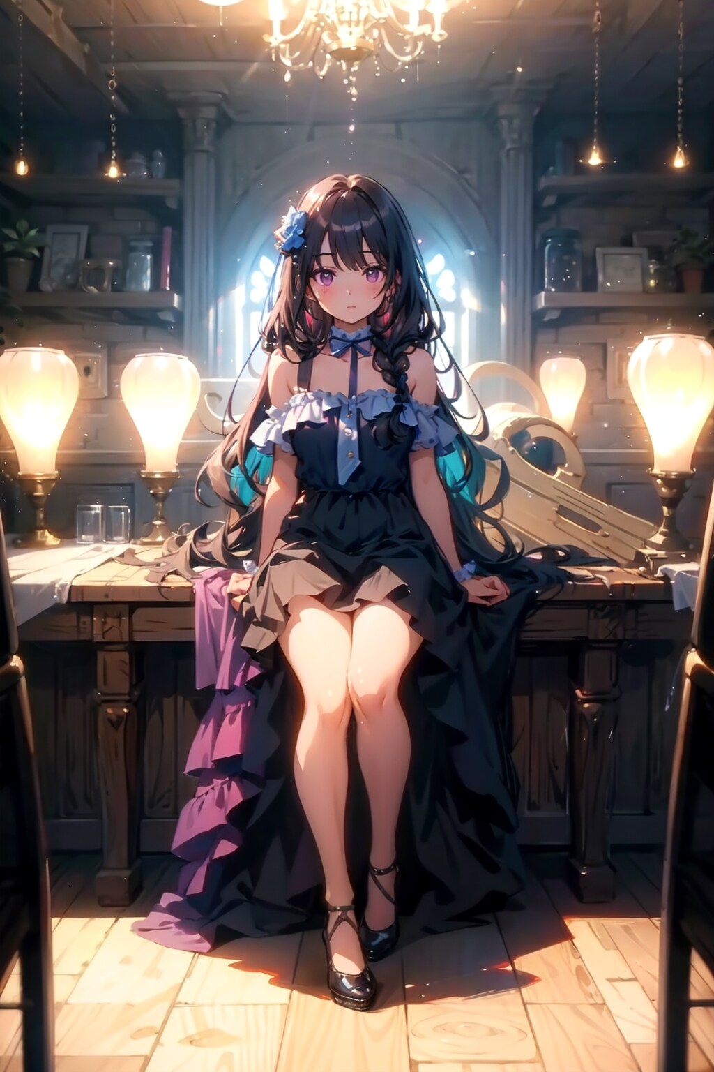 研究室で待つ若き魔女