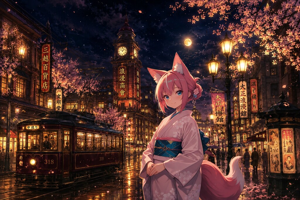 大正浪漫と桜火様(∩´∀`∩)💕