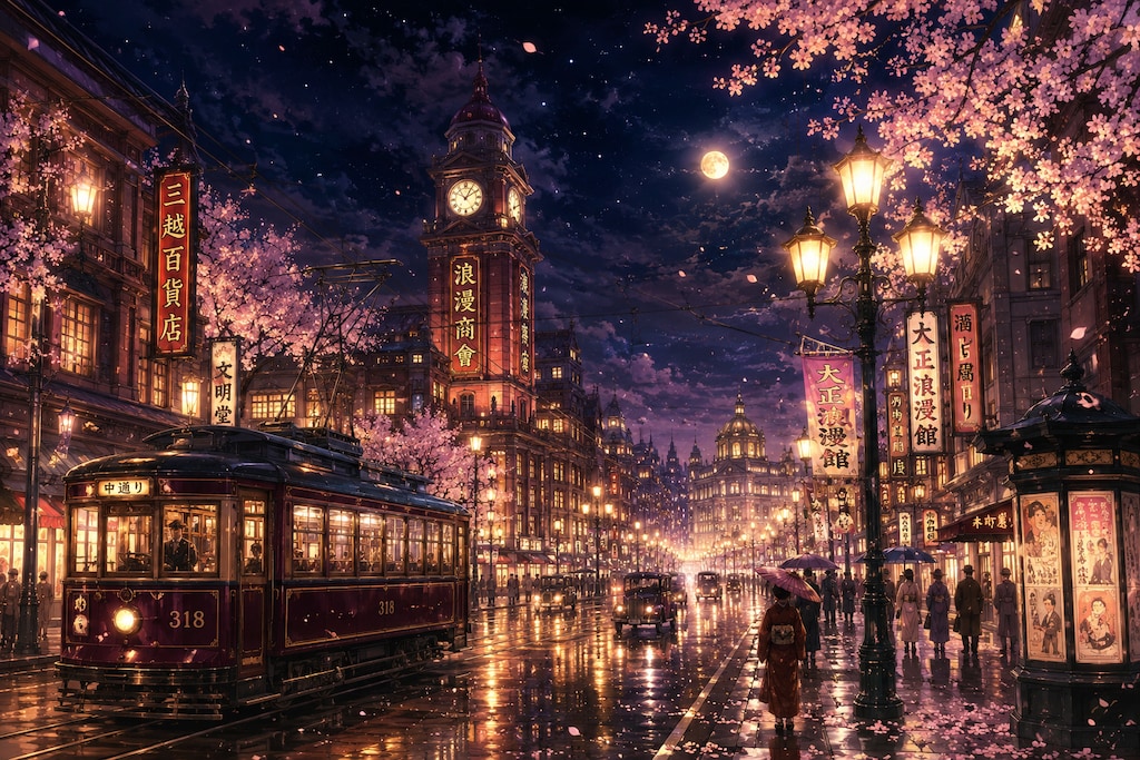 大正浪漫と桜火様(∩´∀`∩)💕