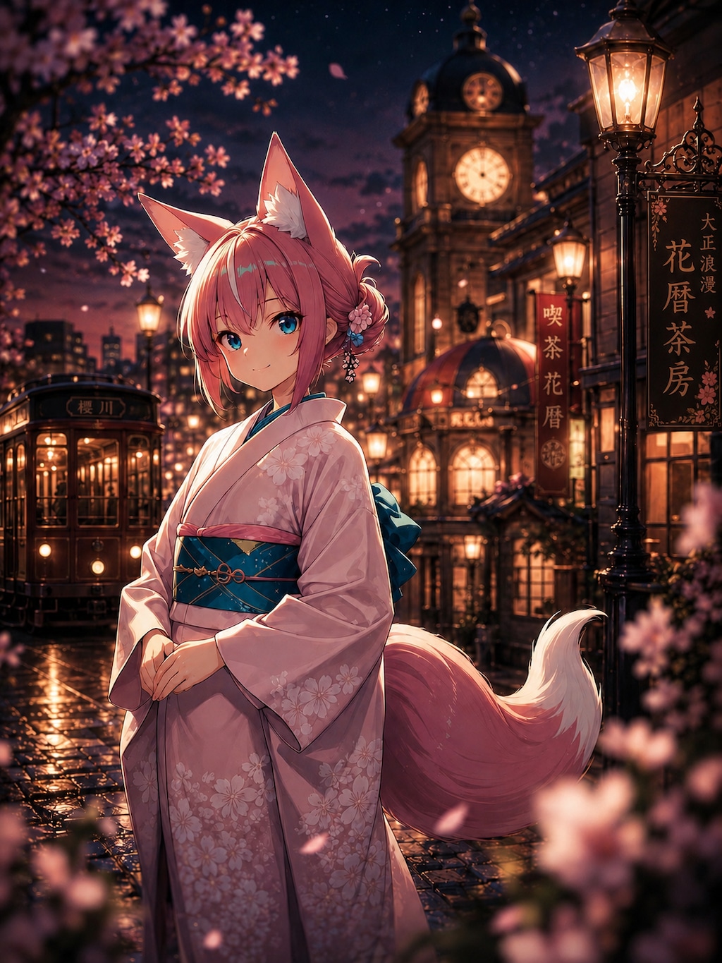大正浪漫と桜火様(∩´∀`∩)💕
