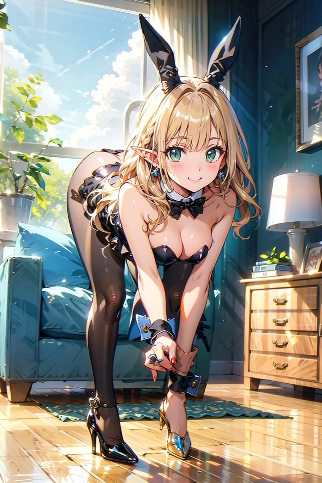 バニーガールでバランスゲーム