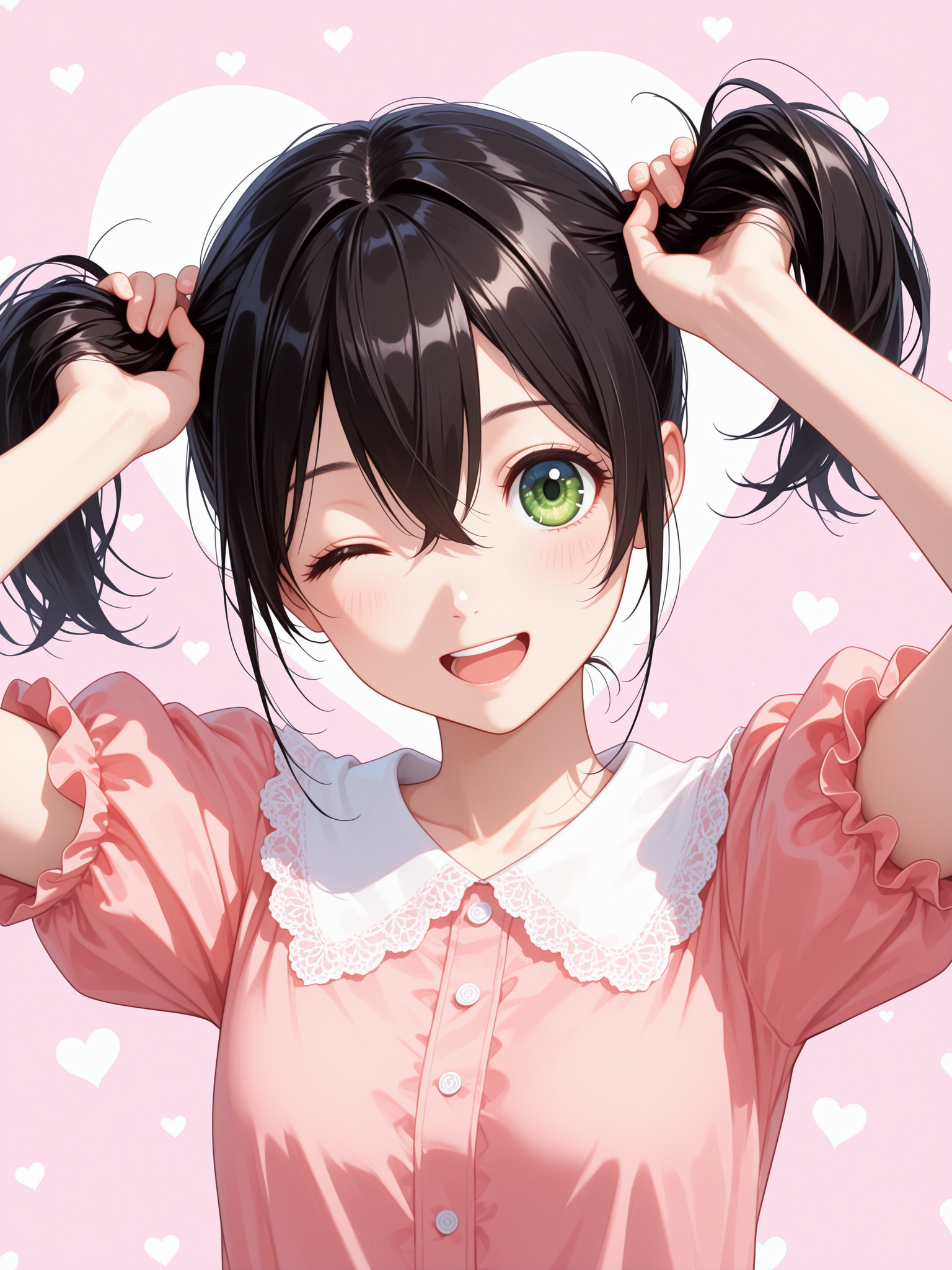 手ツインテ！！