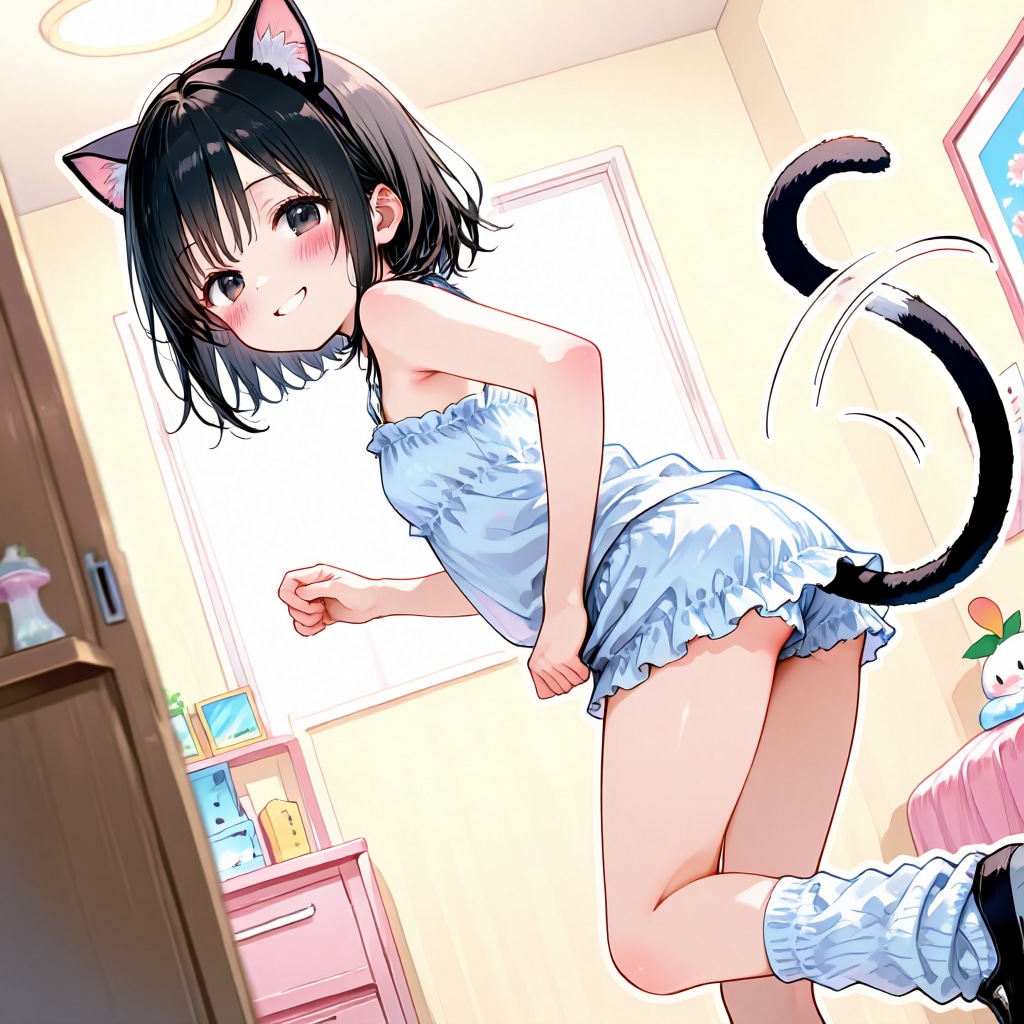 しっぽフリフリ | の人気AIイラスト・グラビア