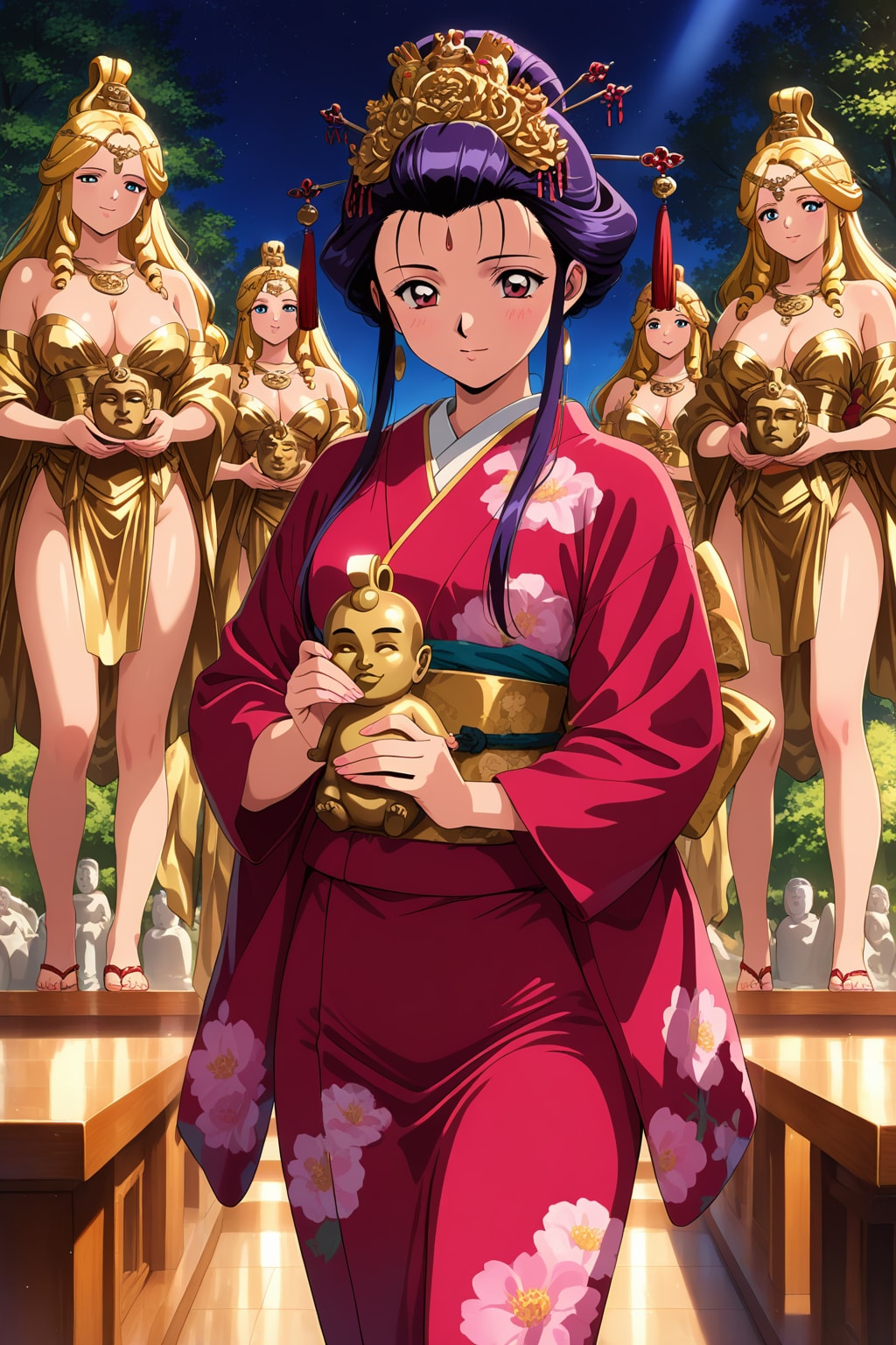 （90年代絵柄）東洋風？な女神様達（如来様？）♪