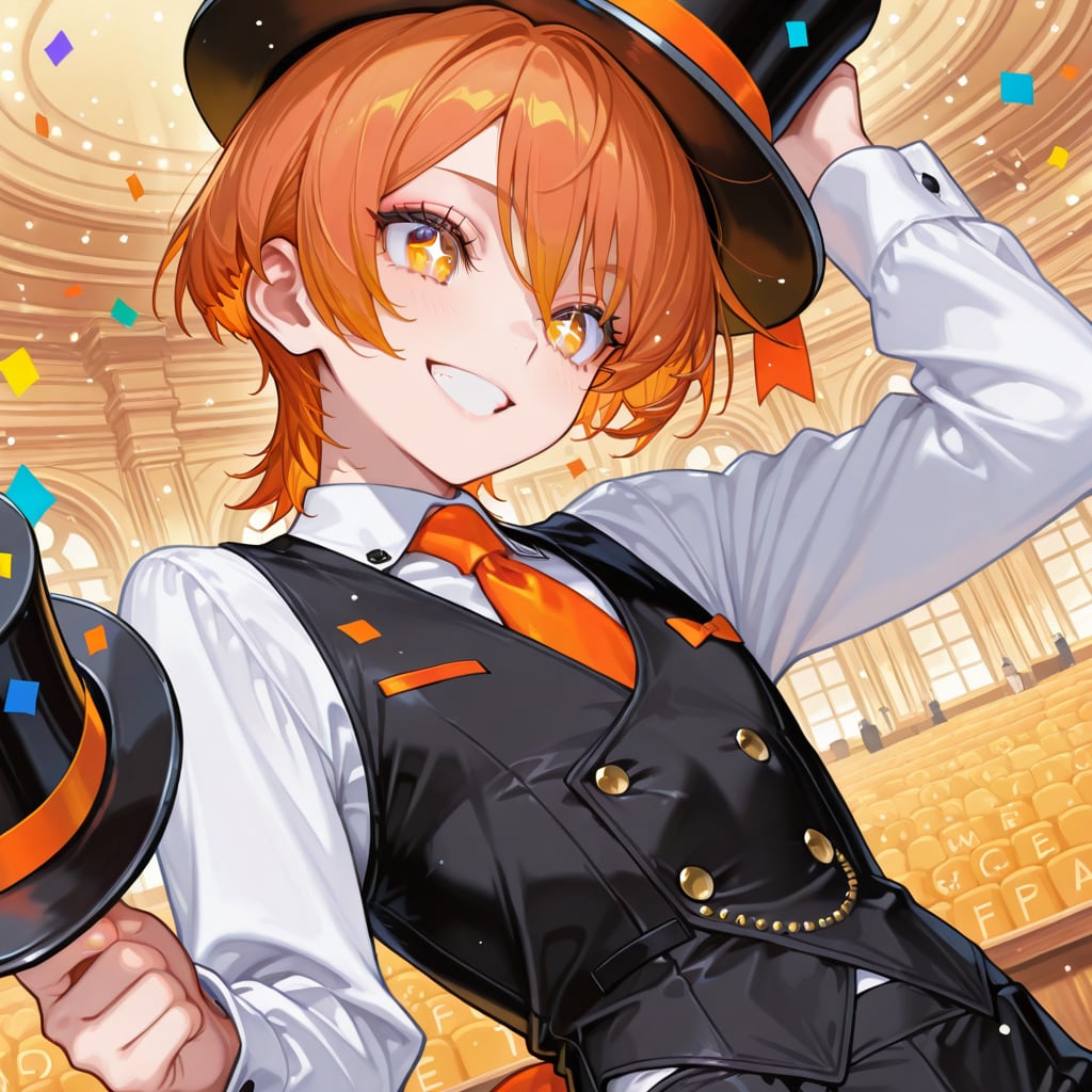 ハットを掲げるフィナーレ