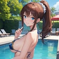 プールで仲良くなった誘惑お姉さん 4枚目
