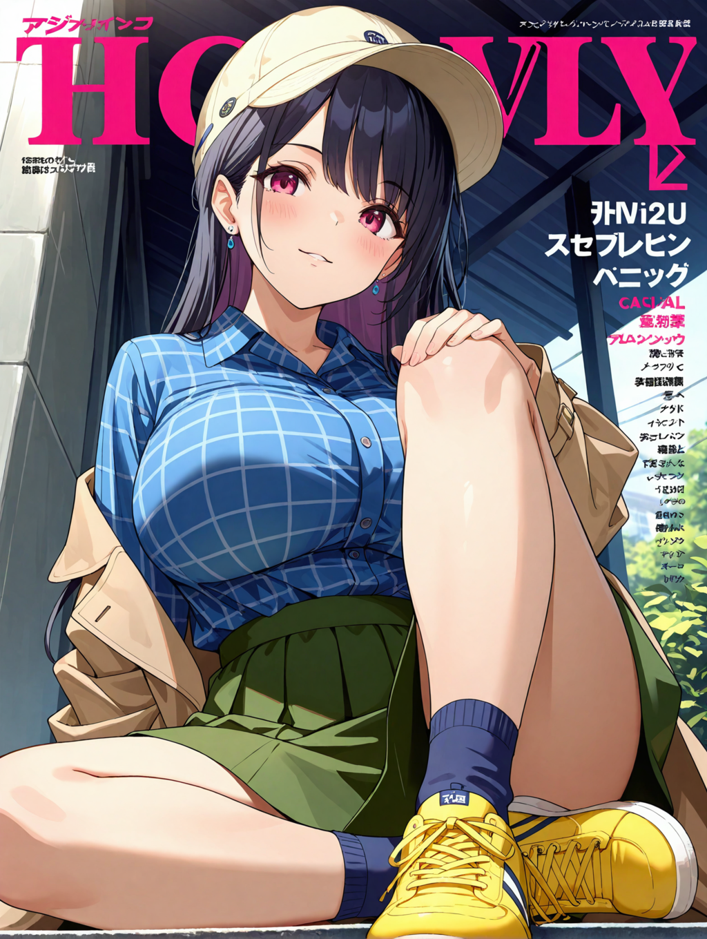 ファッション雑誌　特集「スニーカーと靴下」