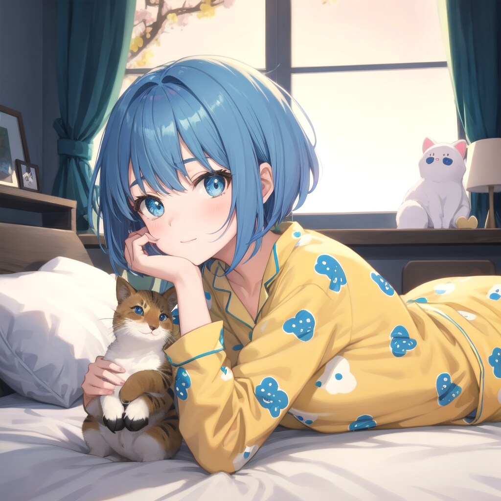 明るい黄色のパジャマ