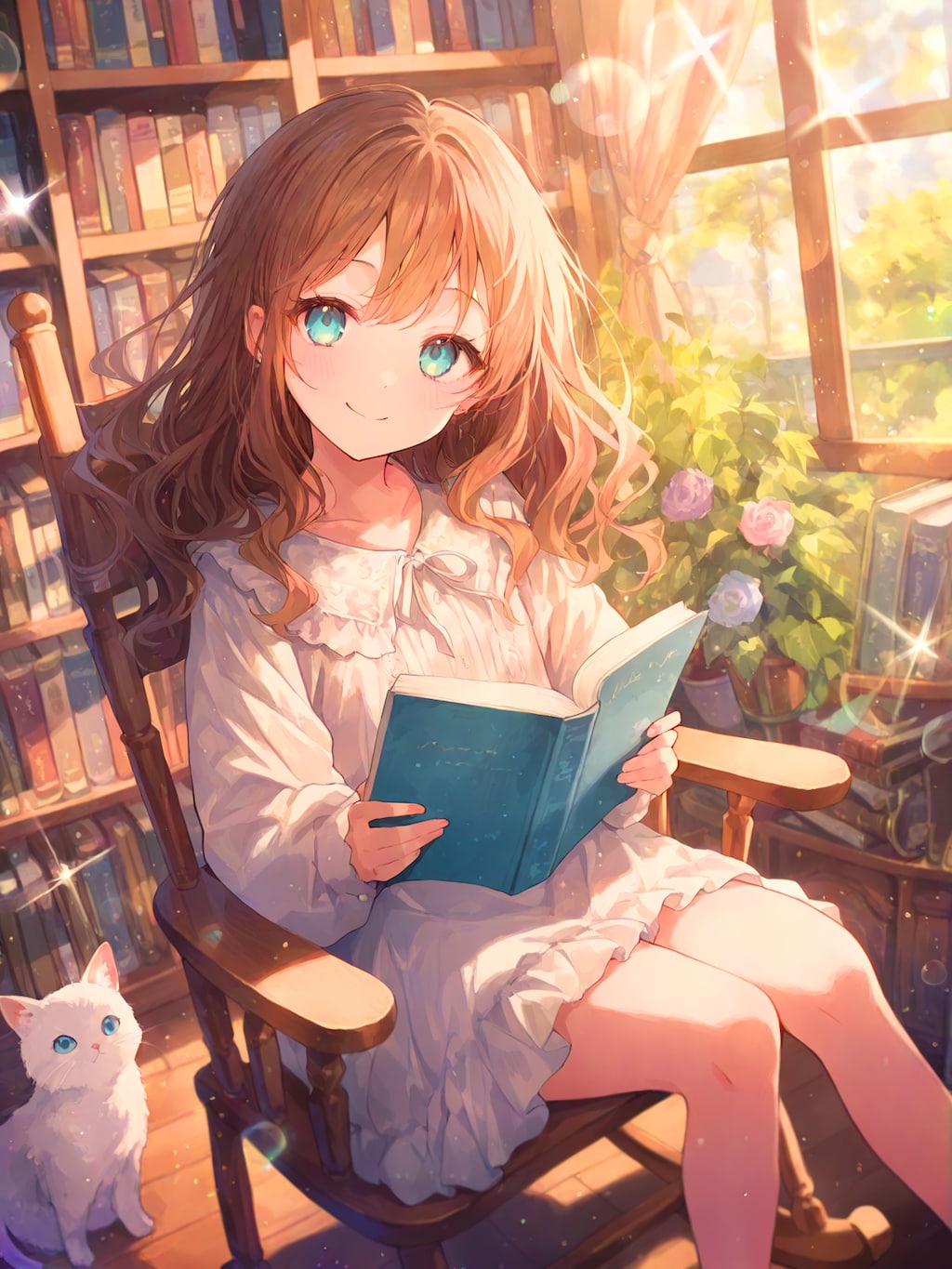 秋の日だまり読書