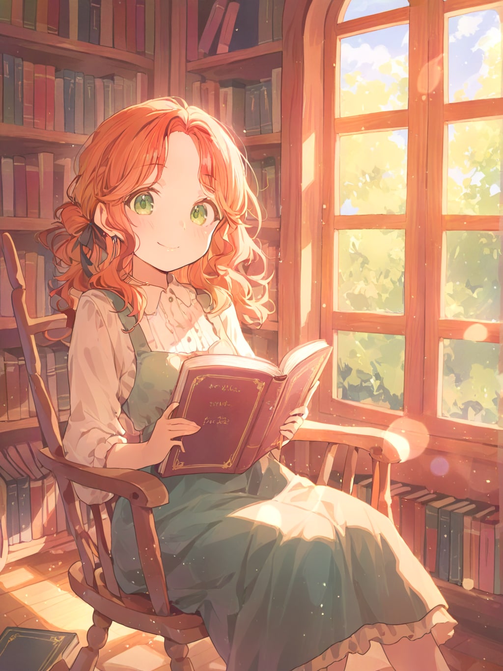 秋の日だまり読書