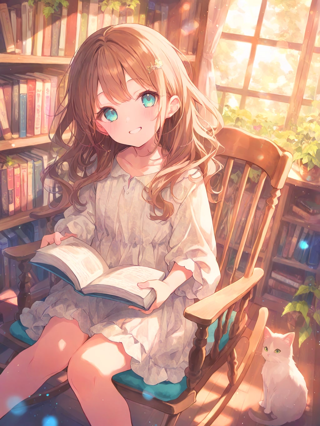 秋の日だまり読書